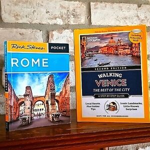 Travel Guides - Rome (Rick Steves) & Venice (National Geographic) v.2023